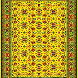 Ultra Soft Area Rug, Non Slip, Stain Resistant, Washable Area Rugs for Living Room, Bedroom, Lively Sunshine-inspired Graphic Texture(Yellow)