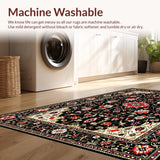 Eclectic Dark Floral Tapestry(Black)