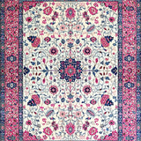 Ultra Soft Area Rug, Non Slip, Stain Resistant, Washable Area Rugs for Living Room, Bedroom, Luxurious Cream Petal Aesthetic(Ivory)