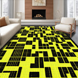 Ultra Soft Area Rug, Non Slip, Stain Resistant, Washable Area Rugs for Living Room, Bedroom, Stylish Quirky Bathroom Accent(Yellow)