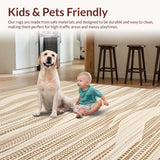 Contemporary Ogee Patterned Accent(Beige)