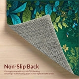 Ultra Soft Area Rug, Non Slip, Stain Resistant, Washable Area Rugs for Living Room, Bedroom, Elegant Minimalist Insect Pattern(Green)
