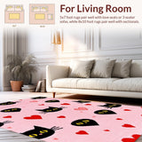 Contemporary Heartfelt Cat Design(Pink)