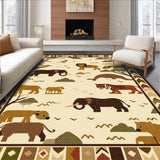 Bright Safari Creatures Fun Design(Beige)