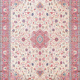 Ultra Soft Area Rug, Non Slip, Stain Resistant, Washable Area Rugs for Living Room, Bedroom, Elegant Vintage Rose Theme(White)