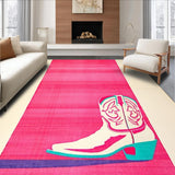 Ultra Soft Area Rug, Non Slip, Stain Resistant, Washable Area Rugs for Living Room, Bedroom, Playful Pink Disco Aesthetic Concept(Pink)