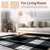 Elegant Monochrome Checkered Style(Black)