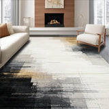 Ultra Soft Area Rug, Non Slip, Stain Resistant, Washable Area Rugs for Living Room, Bedroom, Modern Artistry Abstract Area Ink Wash Collection(White)