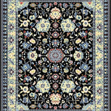Stylish Earth Tone Floral Motif(Black)