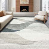 Chic Distressed Abstract Swirl Design(Gray)