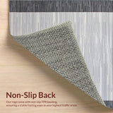 Ultra Soft Area Rug, Non Slip, Stain Resistant, Washable Area Rugs for Living Room, Bedroom, Vibrant Abstract Outdoor Visuals(Gray)