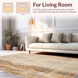 Beige Rustic Runner for Kitchen(Beige)