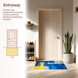 Lively Abstract Color Splash(Blue)