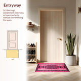 Ultra Soft Area Rug, Non Slip, Stain Resistant, Washable Area Rugs for Living Room, Bedroom, Vibrant Pink Animal Print Aesthetic(Pink)