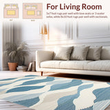 Sophisticated Blue Ripple Design(Blue)