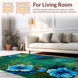 Vibrant Tropical Floral Aesthetic(Blue)