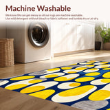 Ultra Soft Area Rug, Non Slip, Stain Resistant, Washable Area Rugs for Living Room, Bedroom, Charming Cartoon Egg Aesthetic(Blue)