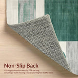 Ultra Soft Area Rug, Non Slip, Stain Resistant, Washable Area Rugs for Living Room, Bedroom, Artistic Modern Distressed Texture(Green)