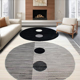 Elegant Circular Monochrome Motif(Black)