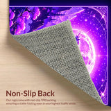Ultra Soft Area Rug, Non Slip, Stain Resistant, Washable Area Rugs for Living Room, Bedroom, Magical Radiant Animal Motif(Purple)