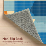 Lively Modern Diamond Design(Blue)