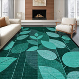 Contemporary Abstract with Blue Tones(Green)