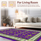 Whimsical Purple and Gold Medallion(Purple)