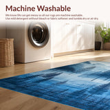 Contemporary Blue Swirls(Blue)