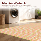 Ultra Soft Area Rug, Non Slip, Stain Resistant, Washable Area Rugs for Living Room, Bedroom, Sophisticated Warm Neutral Palette(Orange)