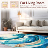 Elegant Ocean Wave Aesthetic(Blue)