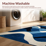 Dynamic Blue Tones Shag Appeal(Blue)