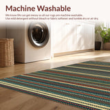 Ultra Soft Area Rug, Non Slip, Stain Resistant, Washable Area Rugs for Living Room, Bedroom, Rustic Multicolor Fishing Cabin Porch Doormat(Brown)
