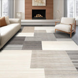 Ultra Soft Area Rug, Non Slip, Stain Resistant, Washable Area Rugs for Living Room, Bedroom, Rustic Low Pile Trellis Design(Gray)