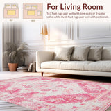 Chic Pastel Distressed Motif(Pink)