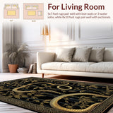 Vibrant Retro Snakes and Leaves(Black)