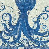 Ultra Soft Area Rug, Non Slip, Stain Resistant, Washable Area Rugs for Living Room, Bedroom, Seaside Octopus Carpet - Nautical Blue(Blue)