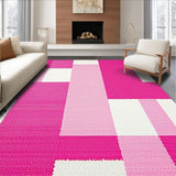 Ultra Soft Area Rug, Non Slip, Stain Resistant, Washable Area Rugs for Living Room, Bedroom, Bright Non-Slip Safe Play Surface(Pink)