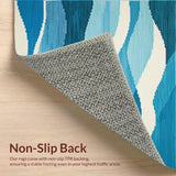 Lush Gentle Curved Lines(Blue)