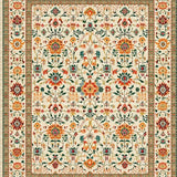 Contemporary Warm Floral Fusion(Beige)