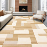Kitchen Runner Geometric Beige & Camel(Beige)
