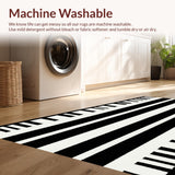 Ultra Soft Area Rug, Non Slip, Stain Resistant, Washable Area Rugs for Living Room, Bedroom, Rustic Luxurious Animal Inspiration(Black)