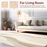 Beige Kitchen with Slip Resistant Backing and Padded Surface(Beige)