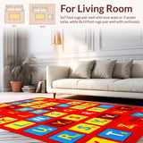 Brightly Colored Seasonal Learning Scene(Red)