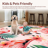 Bright Playful Flamingo Illustration(Pink)