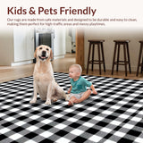 Trendy Seasonal Check Motif(Black)