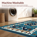 Luxurious Geometric Tiled Arrangement(Blue)