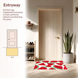 Vibrant Playful Fruit Motif(Red)