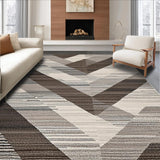Ultra Soft Area Rug, Non Slip, Stain Resistant, Washable Area Rugs for Living Room, Bedroom, Elegant Earthy Toned Lattice Design(Gray)