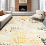 Ultra Soft Area Rug, Non Slip, Stain Resistant, Washable Area Rugs for Living Room, Bedroom, Modern Boho Ivory Beige(Beige)