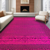 Ultra Soft Area Rug, Non Slip, Stain Resistant, Washable Area Rugs for Living Room, Bedroom, Trendy Abstract Animal Aesthetic(Pink)